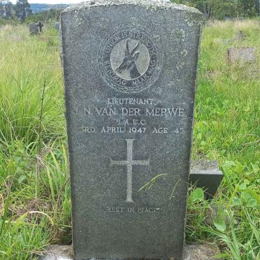 MERWE J.N., van der -1947