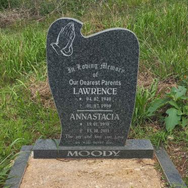 MOODY Lawrence 1940-1990 & Annastacia 1938-2011