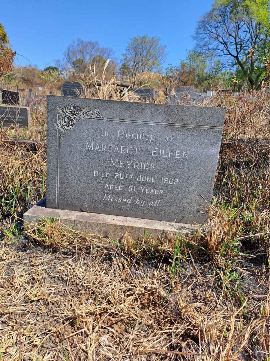 MEYRICK Margaret Eileen -1969