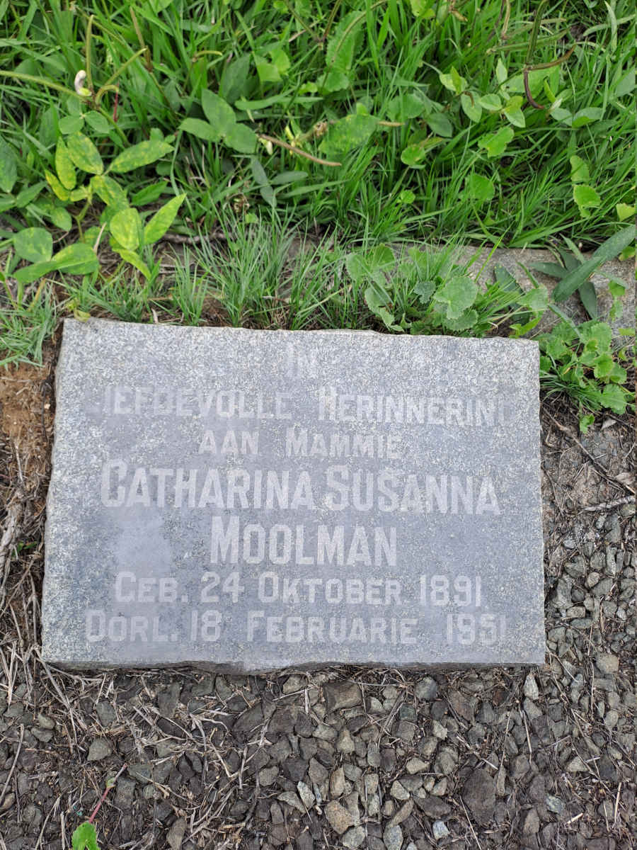 MOOLMAN Catherina Susanna 1891-1951