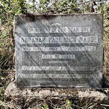 NAUDE Abraham Paul Hugo -1945