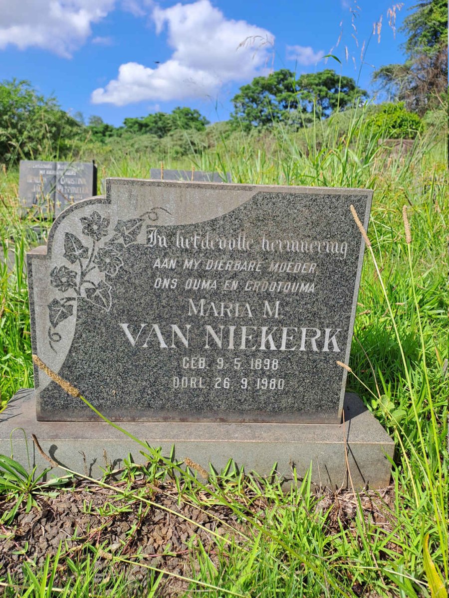 NIEKERK Maria M., van 1898-1980