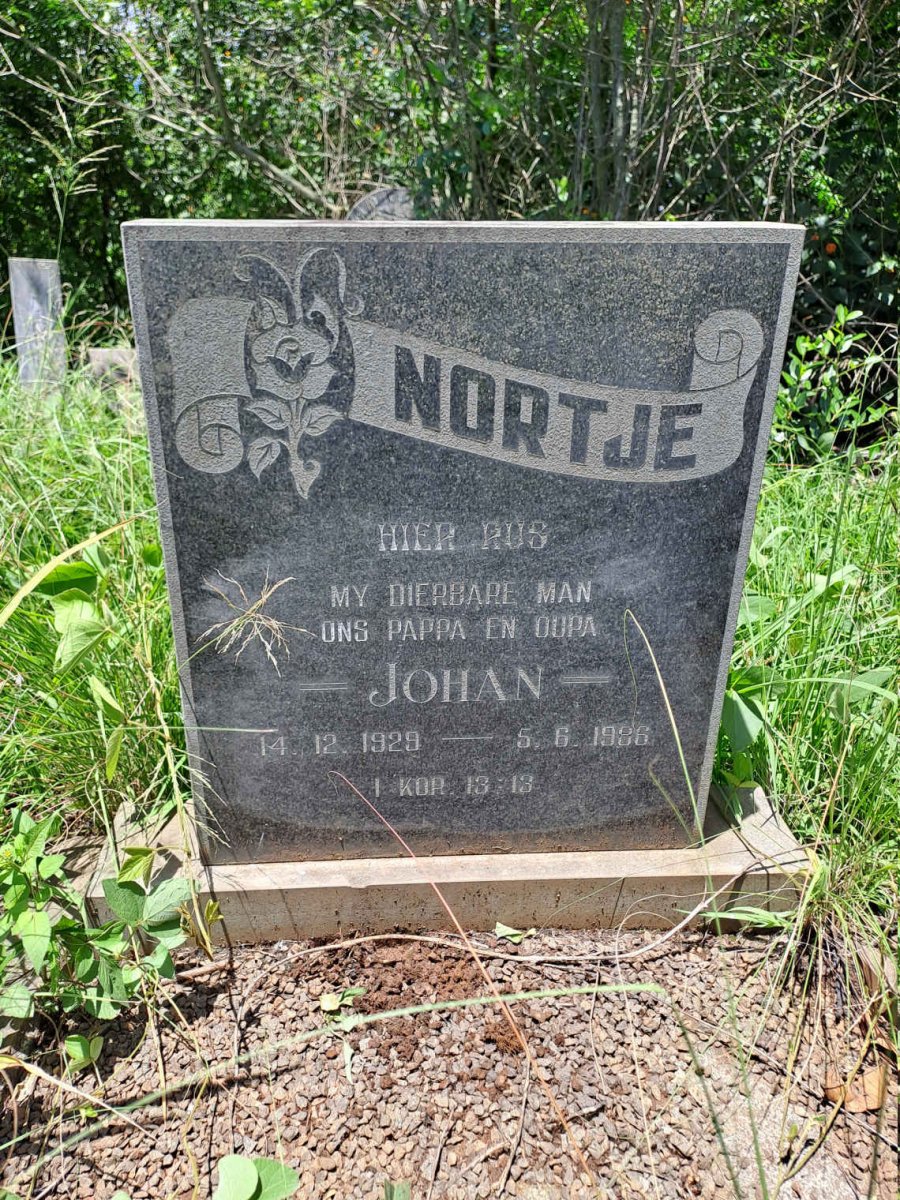 NORTJE Johan 1929-1986