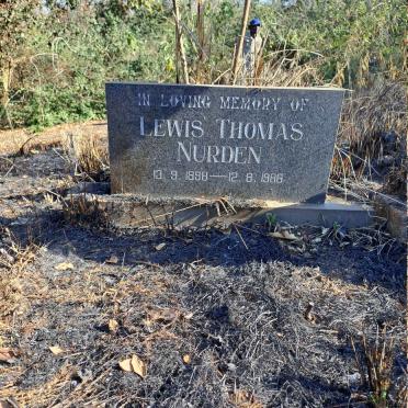 NURDEN Lewis Thomas 1898-1986
