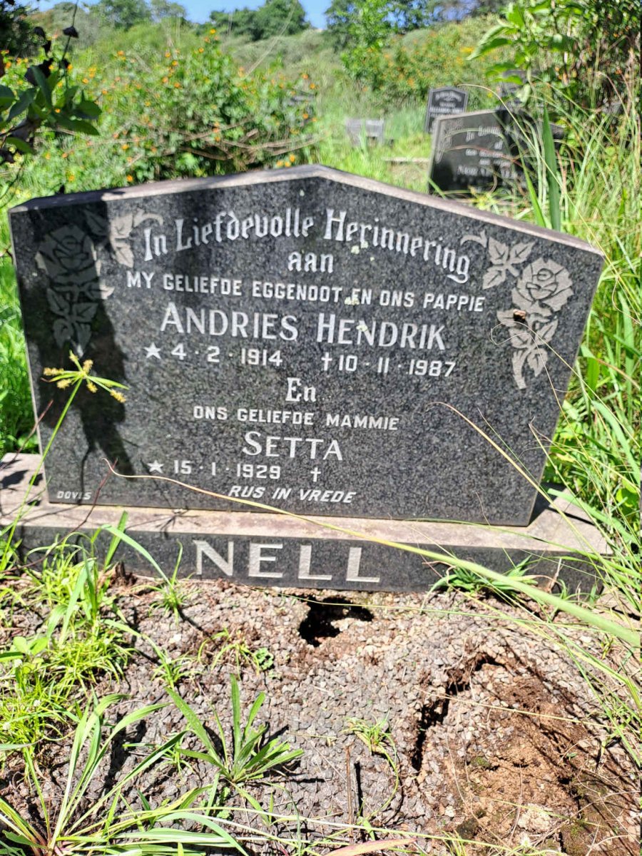 NELL Andries Hendrik 1914-1987 & Setta 1929