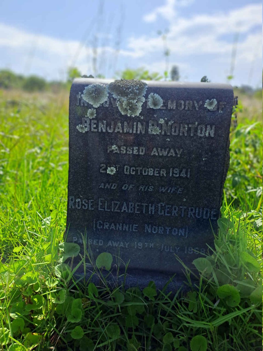 NORTON Benjamin B. -1941 & Rose Elizabeth Gertrude -1968