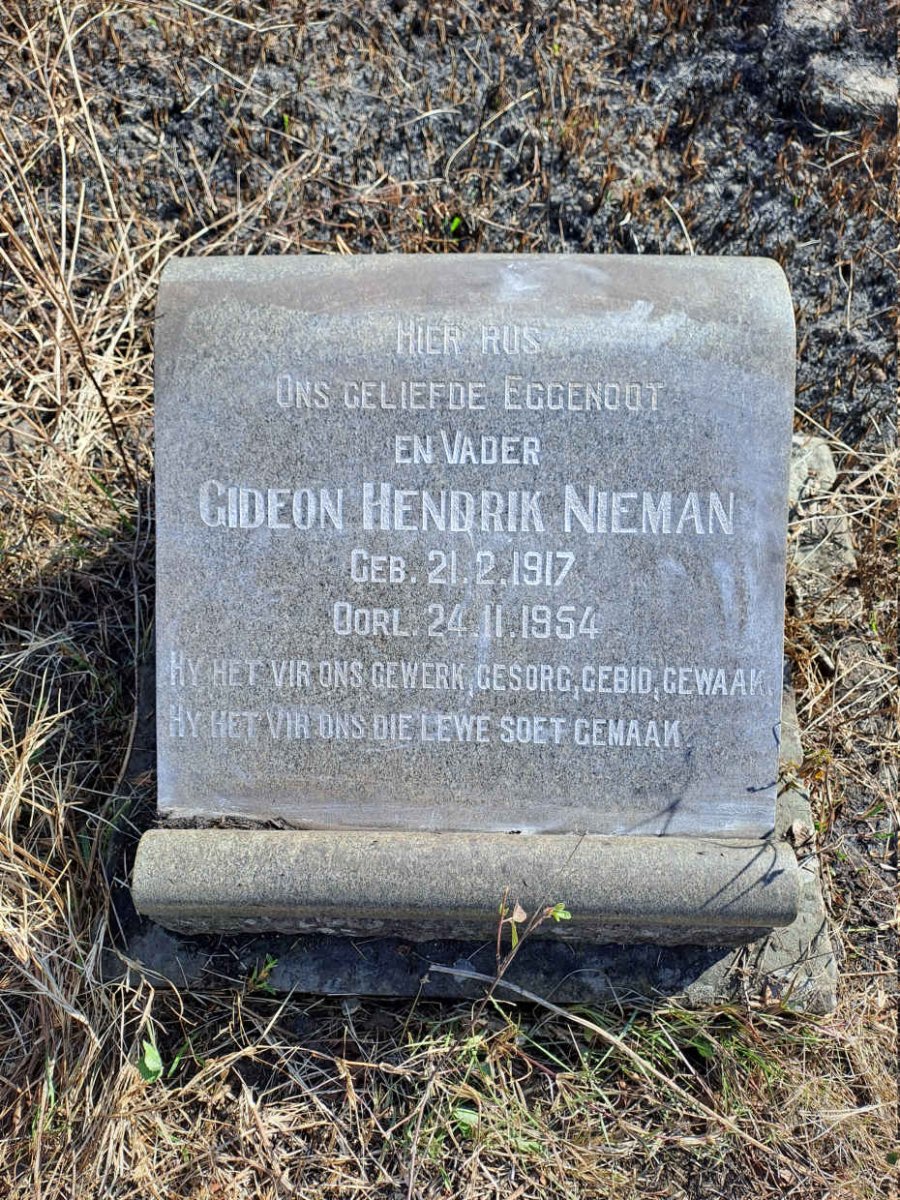NIEMAN Gideon Hendrik 1917-1954
