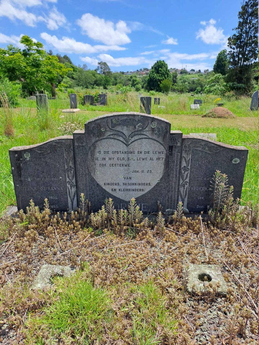 NORTJE Frederick Coenraad 1897-1942 & Helena Susanna 1905-1965