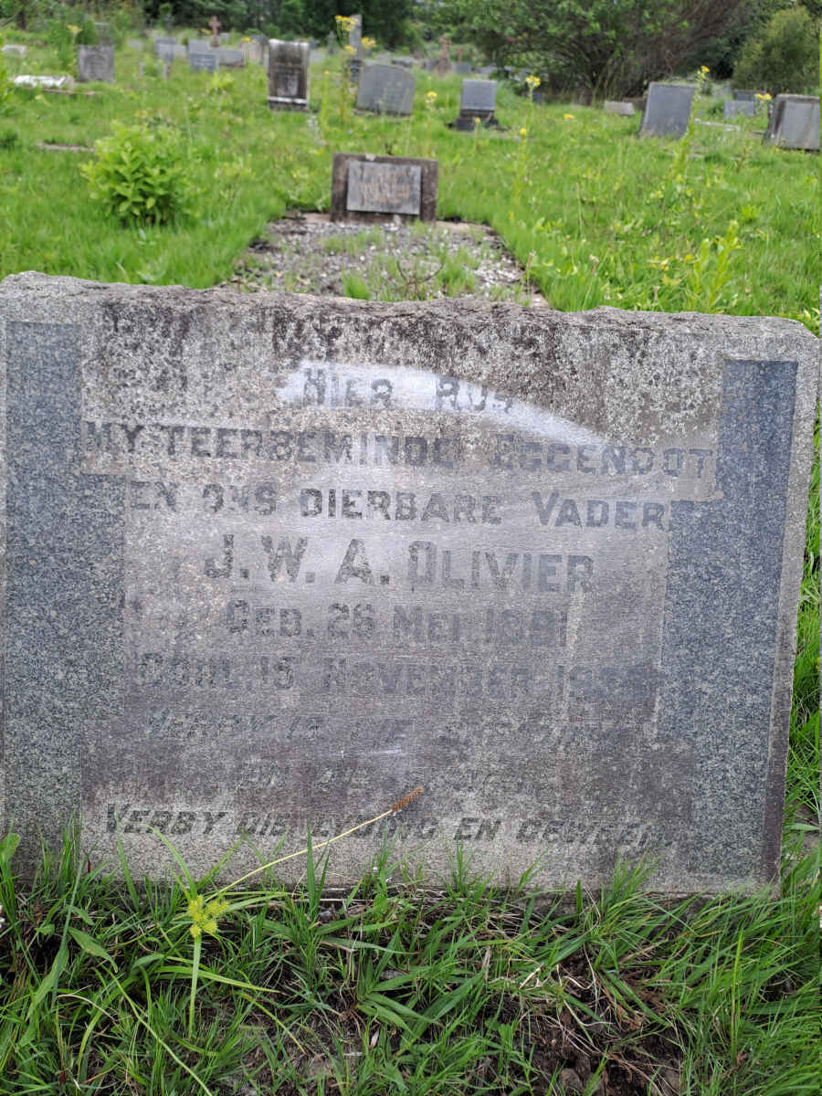 OLIVIER J.W.A. 1891-1954