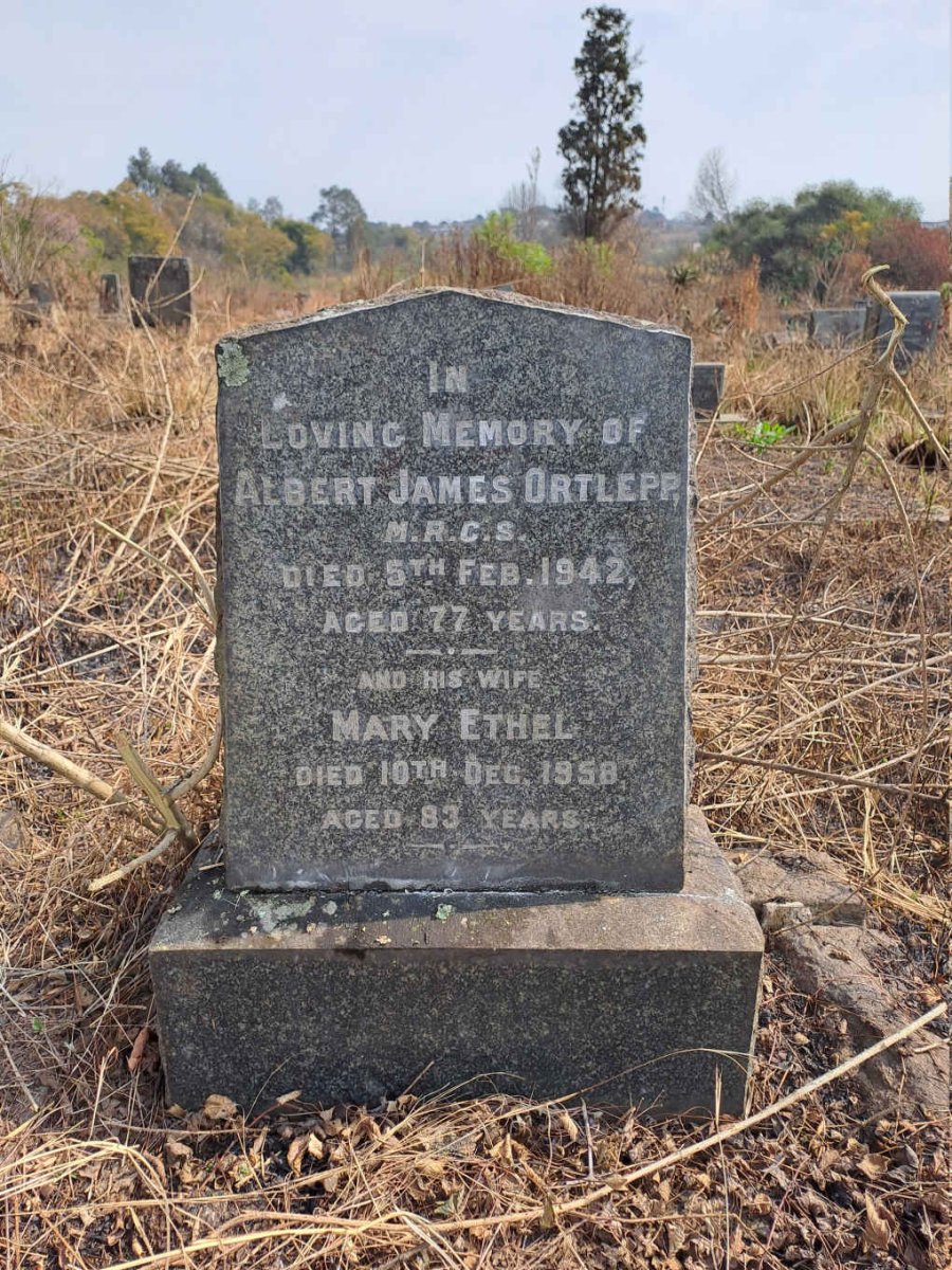 ORTLEPP Albert James -1942 & Mary Ethel -1958
