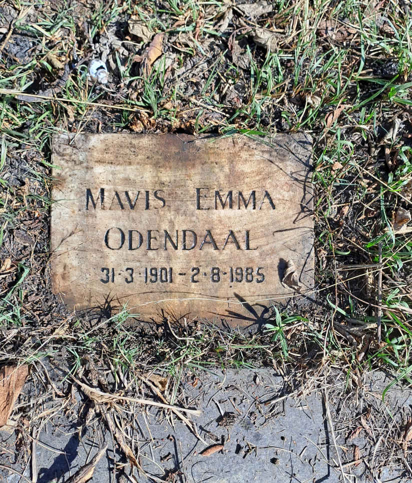 ODENDAAL Mavis Emma 1901-1985