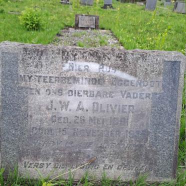 OLIVIER J.W.A. 1891-1954