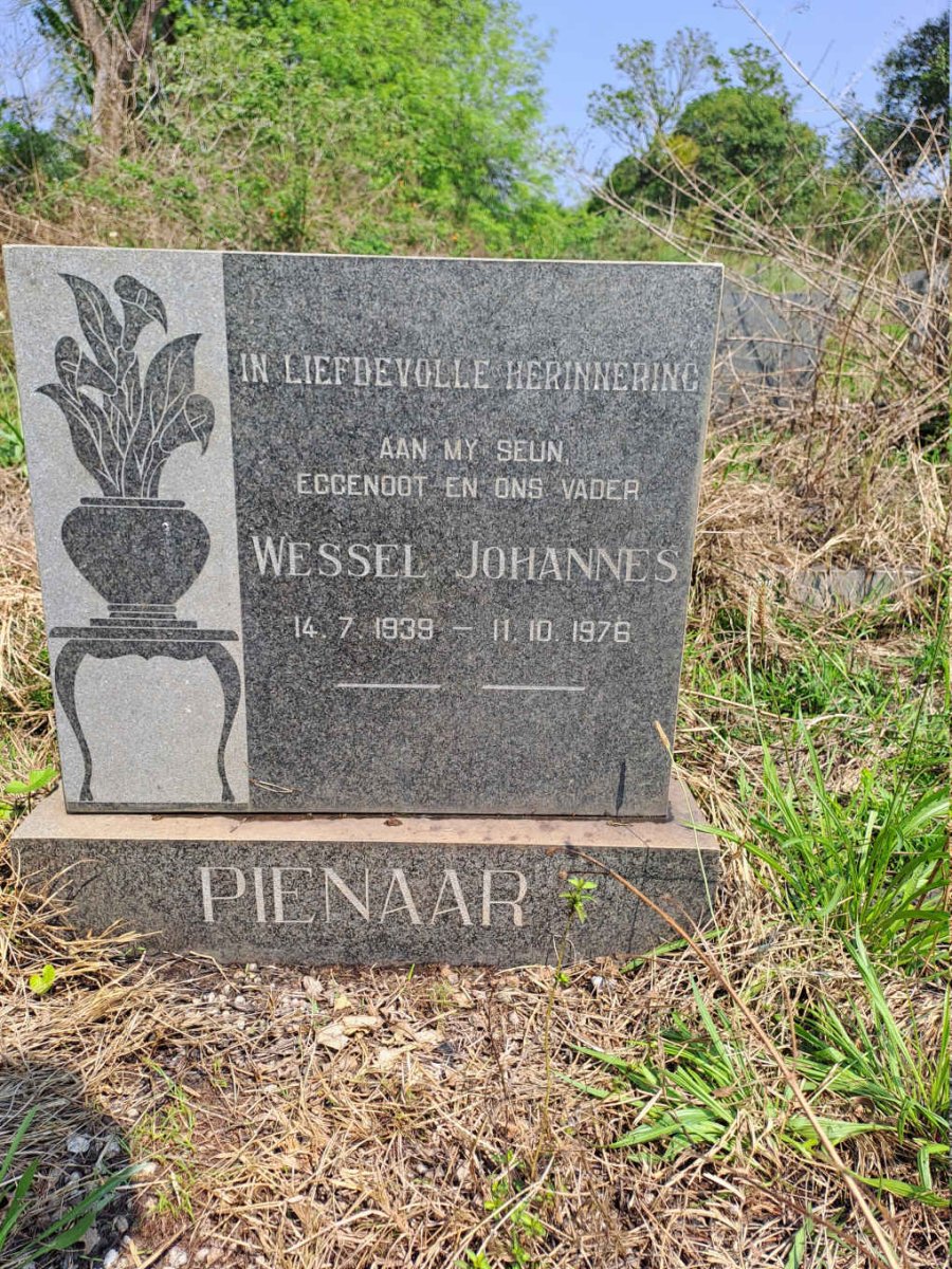 PIENAAR Wessel Johannes 1939-1976
