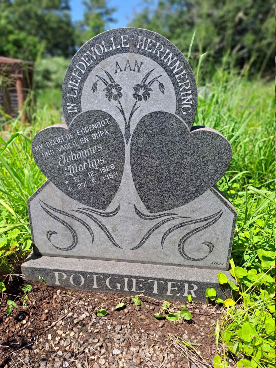 POTGIETER Johannes Mathys 1928-1989