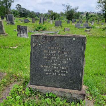 PORRITT William -1941 & Hannah Mary -1943