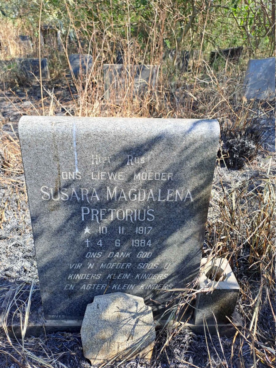 PRETORIUS Susara Magdalena 1917-1984