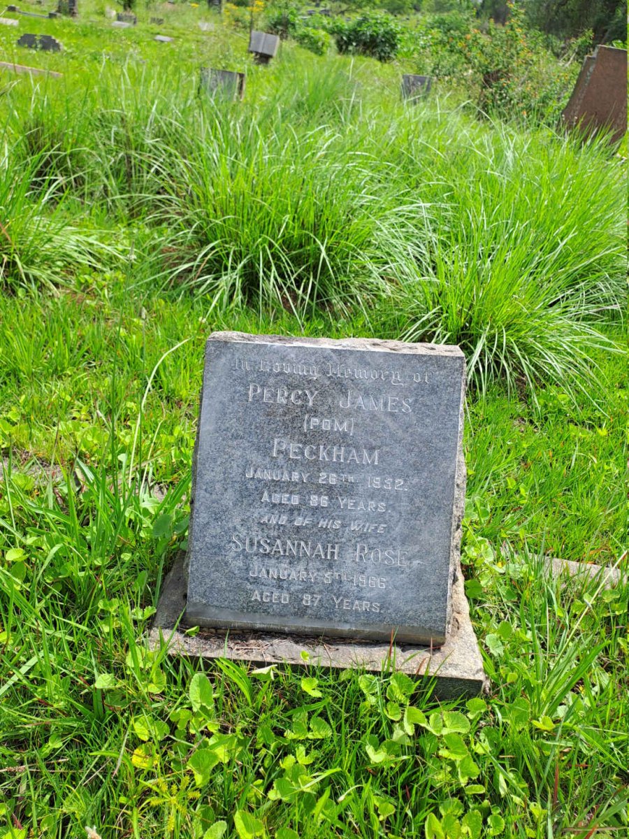 PECKHAM Percy James -1952 & Susannah Rose -1966