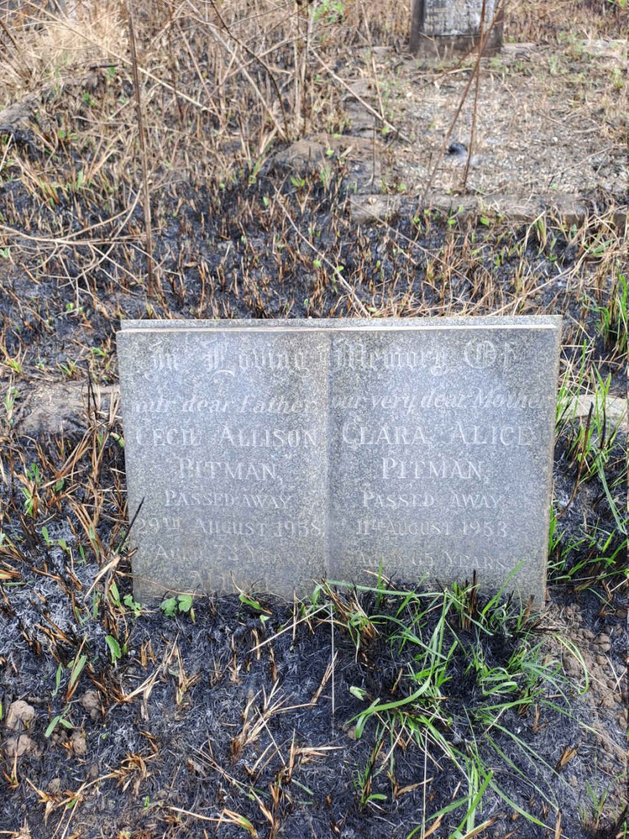 PITMAN Cecil Allison -1958 & Clara Alice -1953