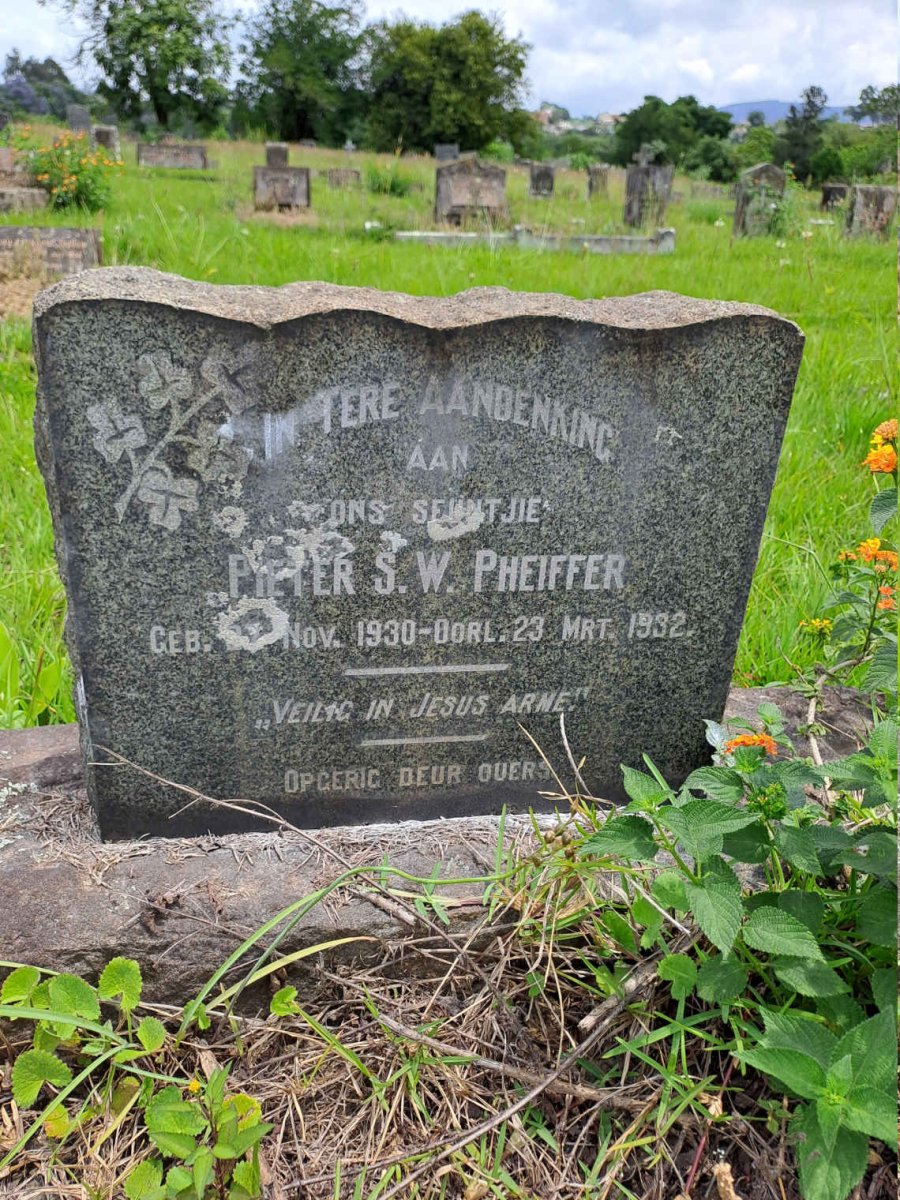 PHEIFFER Pieter S.W. 1930-1932