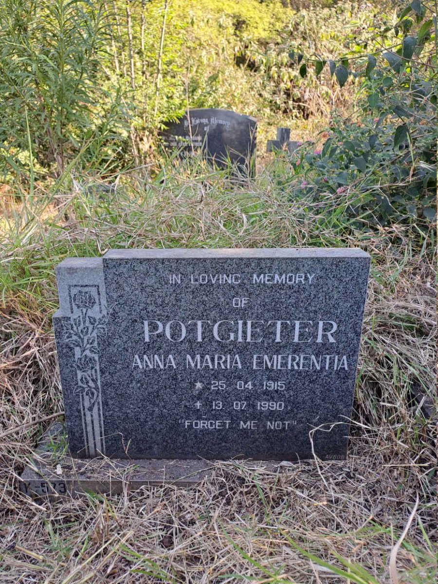 POTGIETER Anna Maria Emerentia 1915-1990