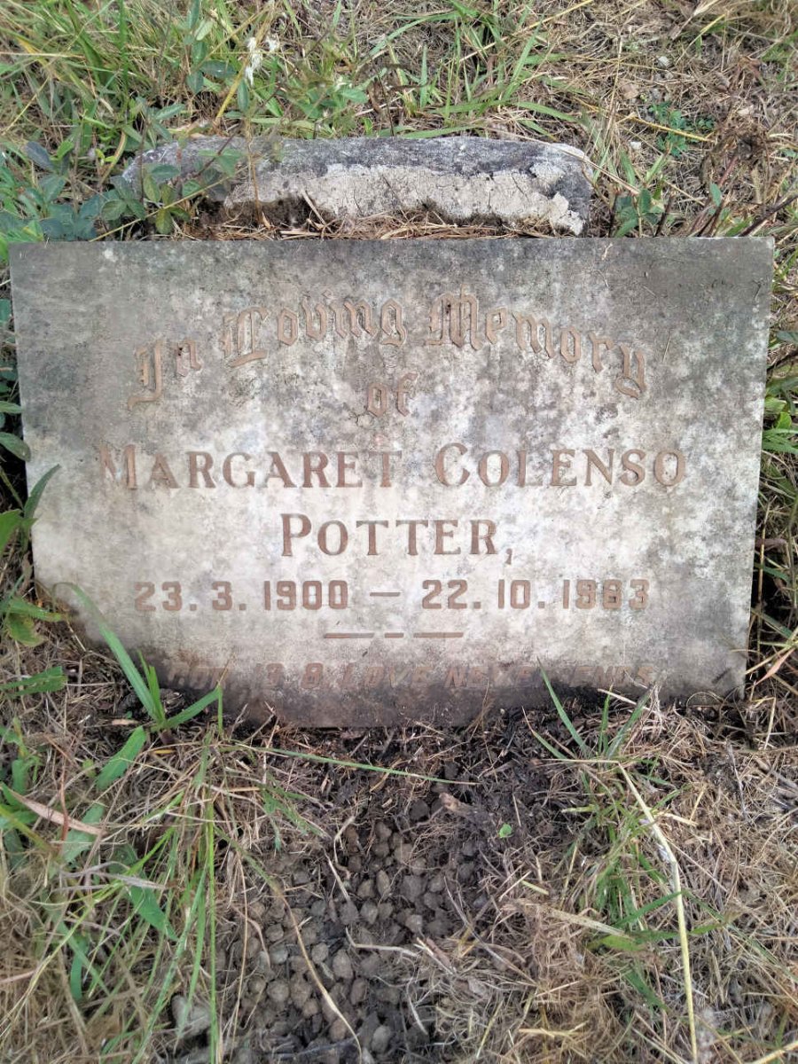 POTTER Margaret Colenso 1900-1983