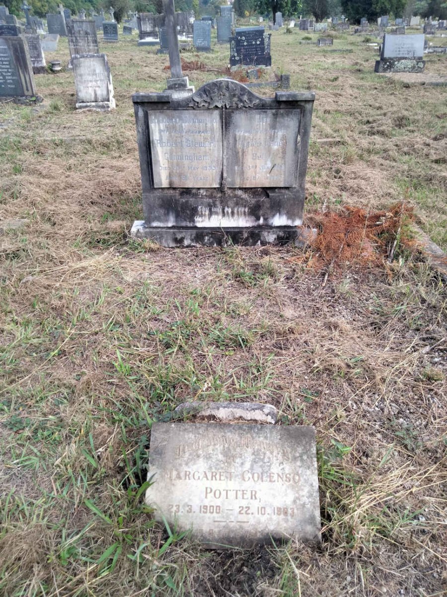 POTTER Margaret Colenso 1900-1883 :: CUNNINGHAM Robert Stewart -1933 & Agnes BELL