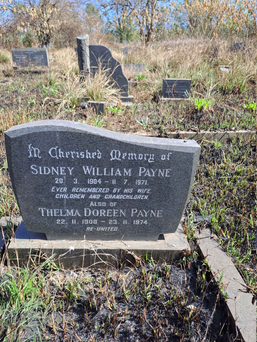 PAYNE Sidney William 1904-1971 & Thelma Doreen 1908-1974