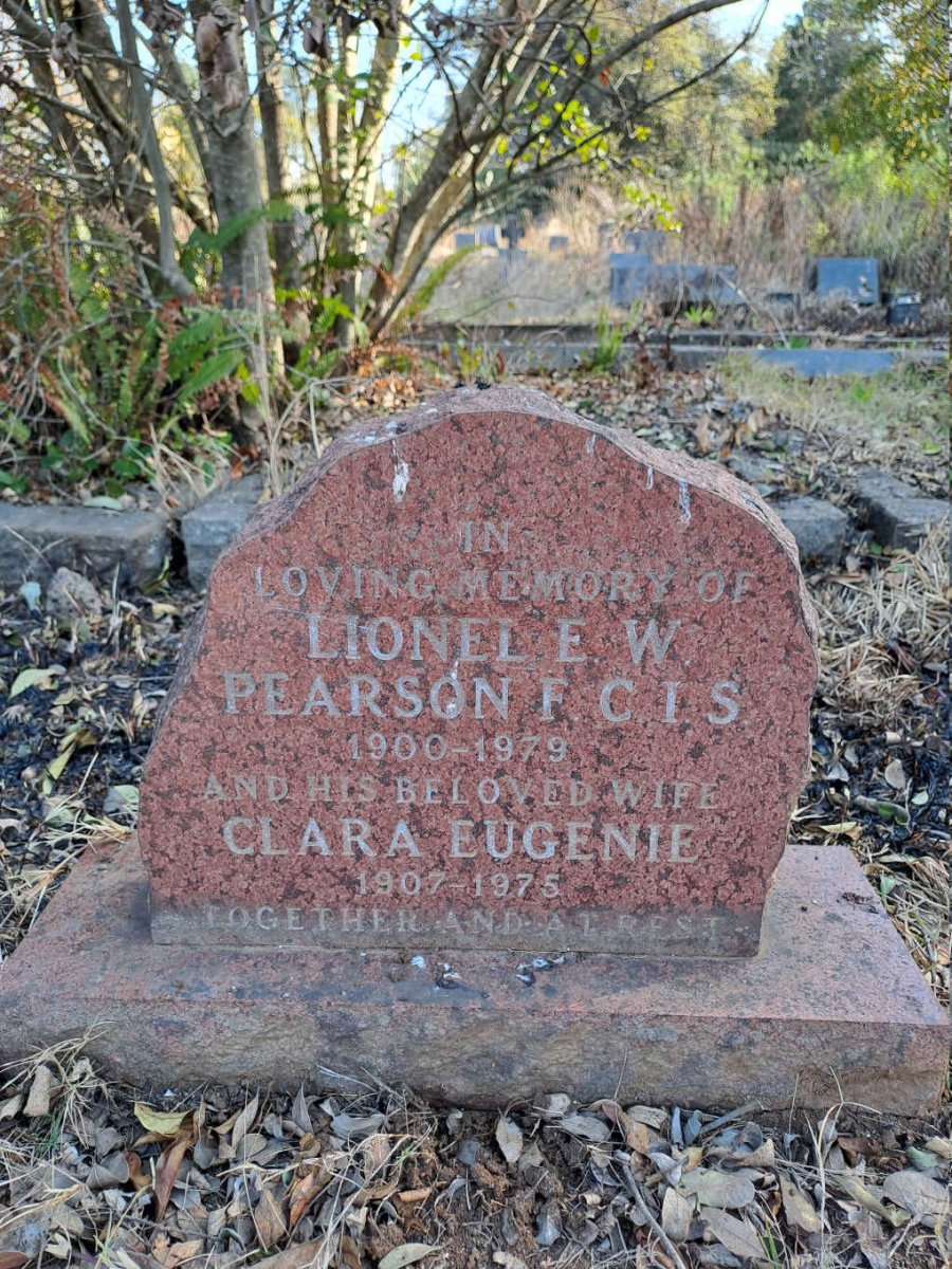 PEARSON Lionel E.W. 1900-1979 & Clara Eugenie 1907-1975