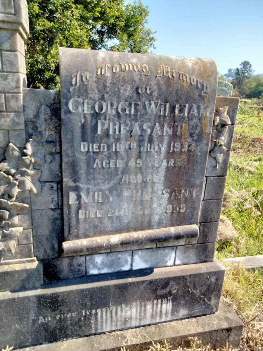 PHEASANT George William -1934 & Emily -1955