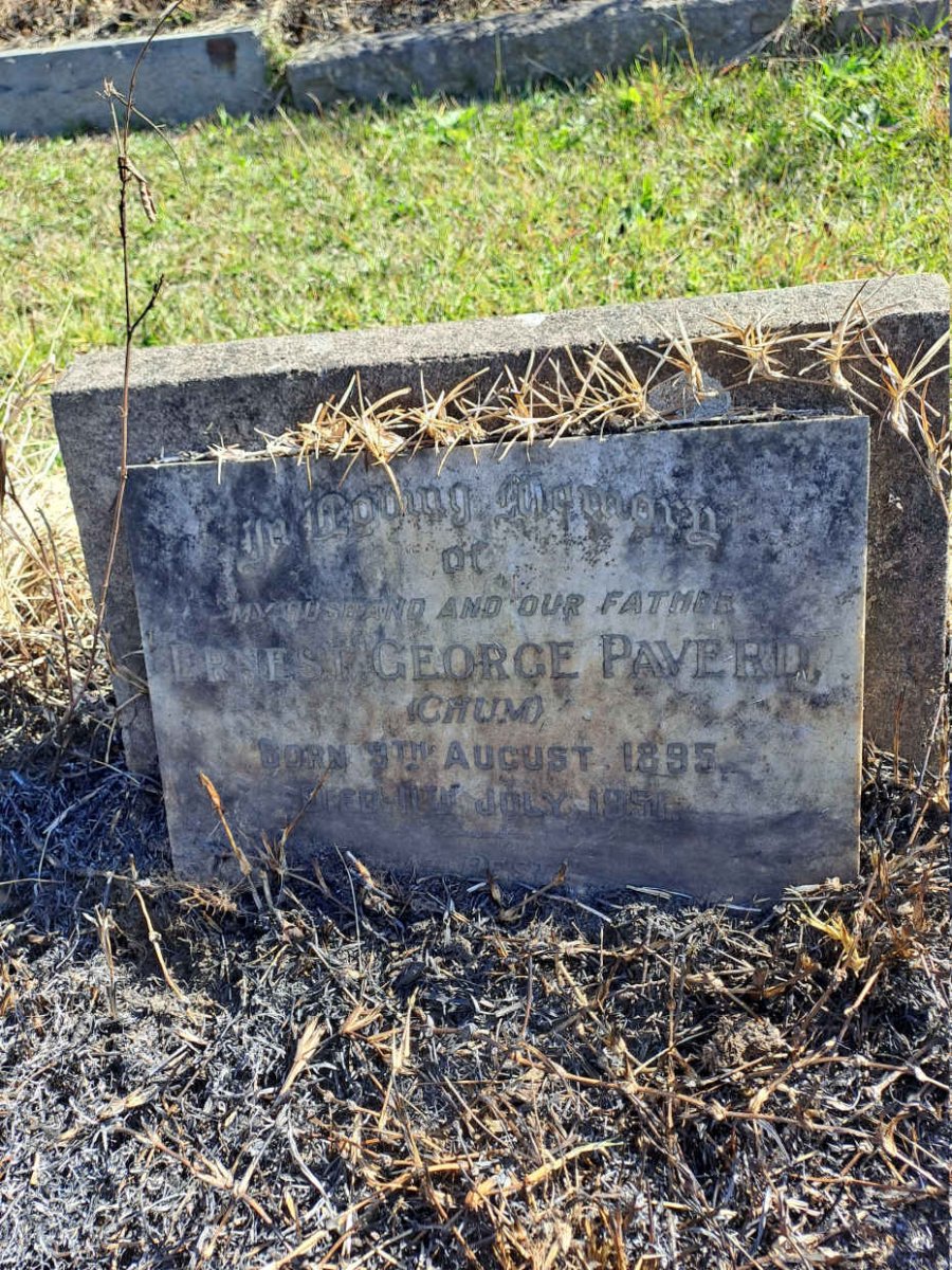 PAVERD Ernest George 1895-1951