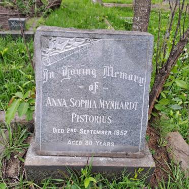 PISTORIUS Anna Sophia Mynhardt -1952