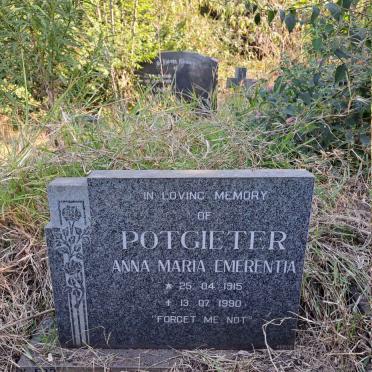 POTGIETER Anna Maria Emerentia 1915-1990