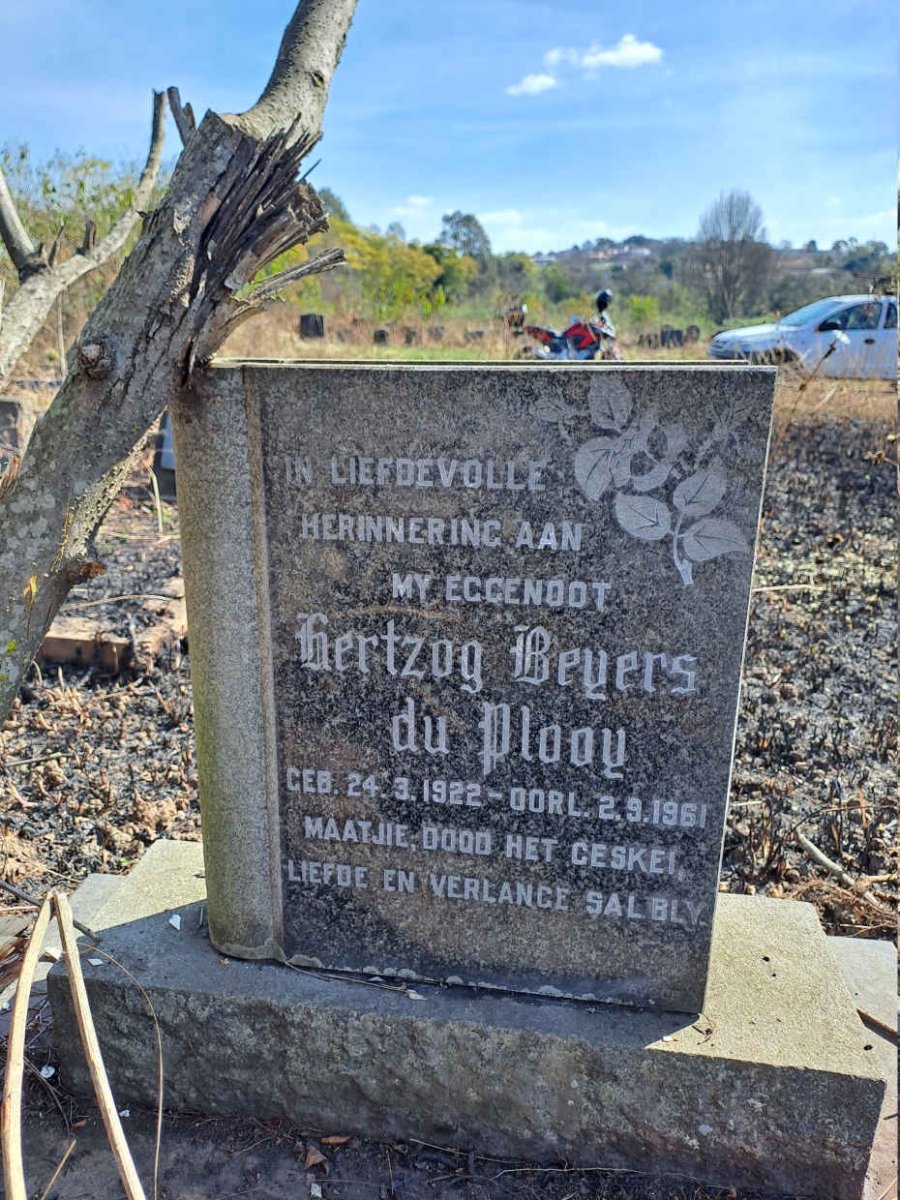 PLOOY  Hertzog Beyers, du 1922-1961