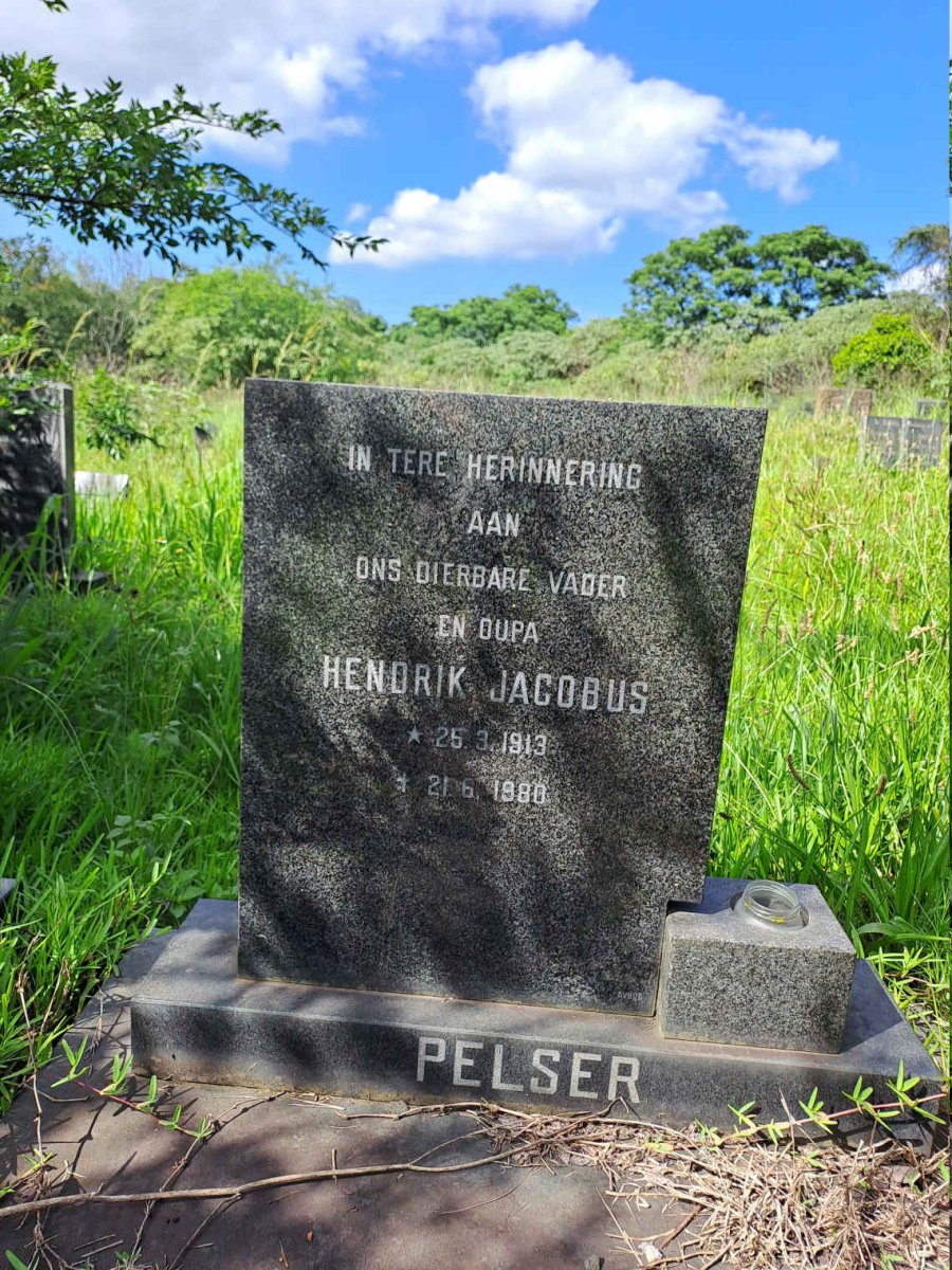 PELSER Hendrik Jacobus 1913-1980