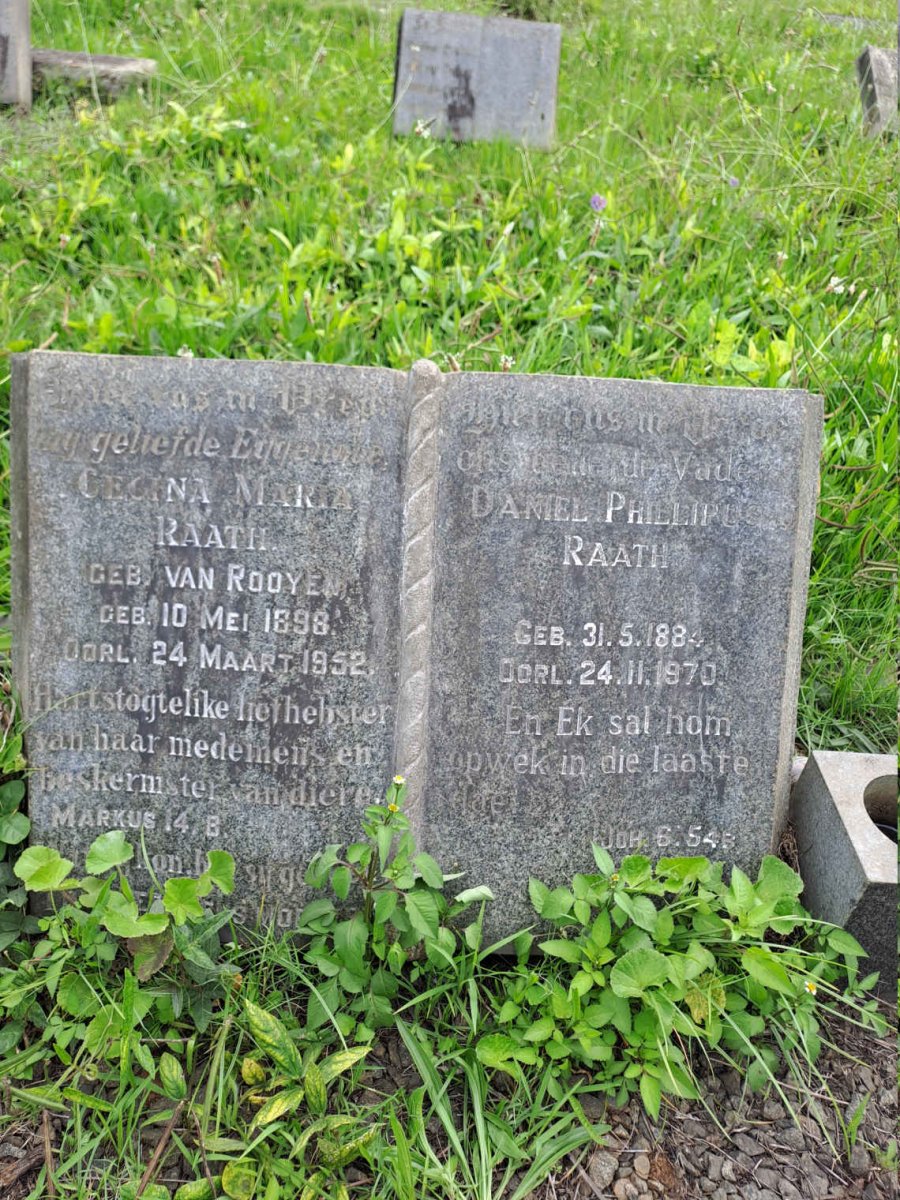 RAATH Daniel Phillipus 1884-1970 & Cecina Maria VAN ROOYEN 1898-1952