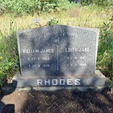 RHODES William James 1883-1958 & Edith Jane 1887-1980