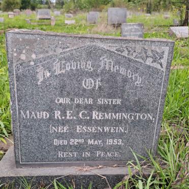 REMMINGTON Maud R.E.C. nee ESSENWEIN -1953