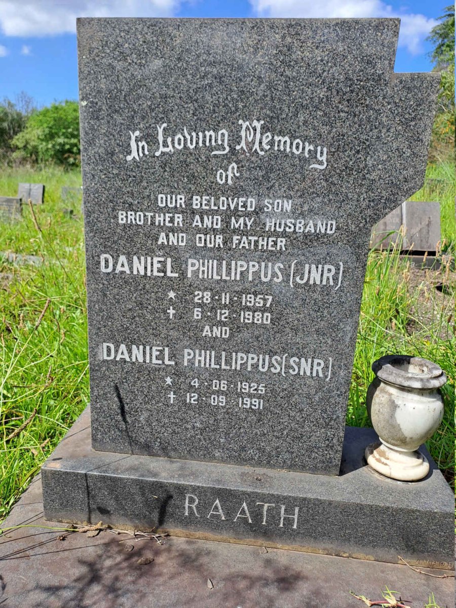 RAATH Daniel Phillippus 1925-1991 :: RAATH Daniel Phillippus 1957-1980