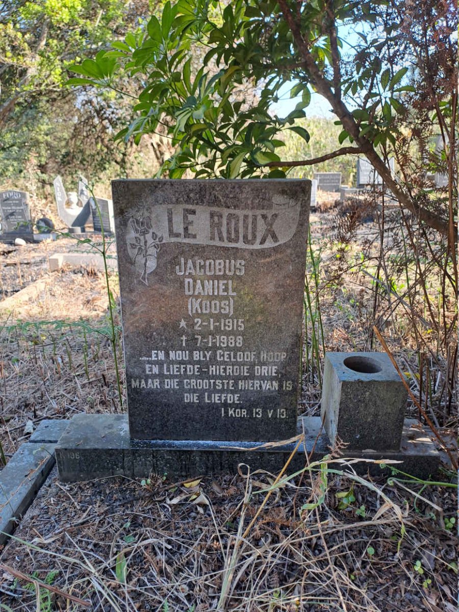 ROUX Jacobus Daniel, le 1915-1988