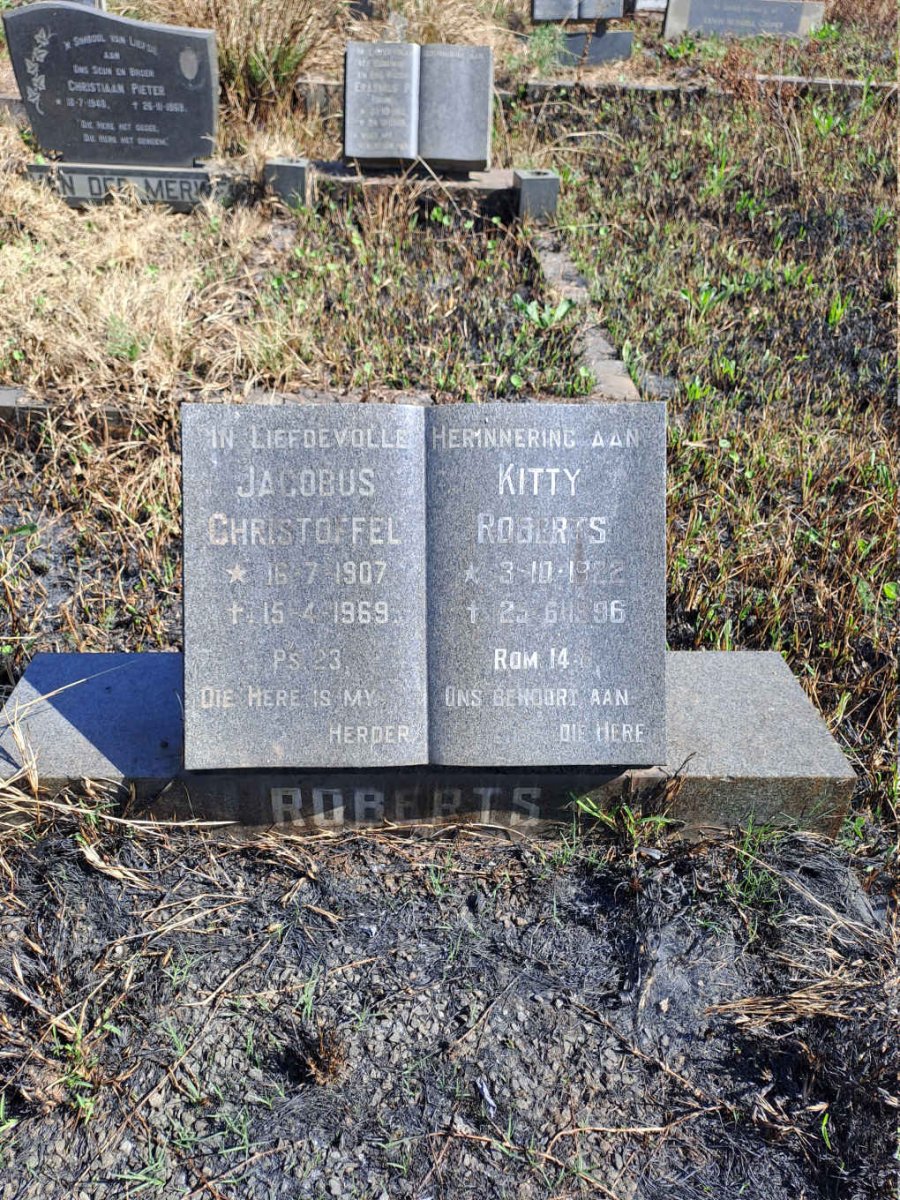 ROBERTS Jacobus Christoffel 1907-1969 & Kitty 1922-1996