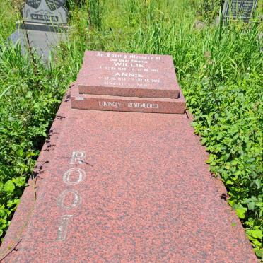 ROOI Willie 1940-1996 & Annie 1939-2018