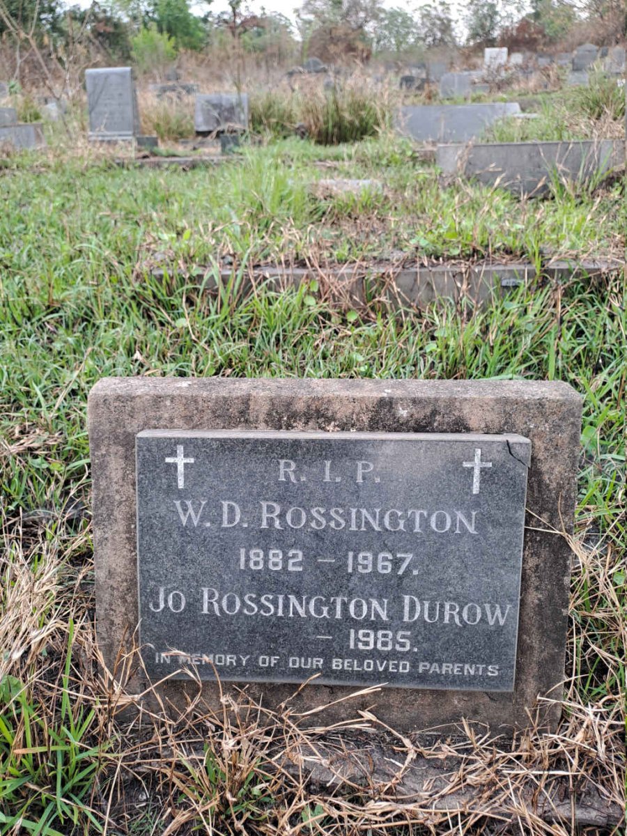 ROSSINGTON W.D. 1882-1967:: ROSSINGTON-DUROW Jo -1985