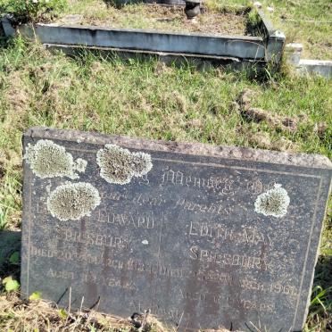SPILSBURY Ernest Edward -1934 & Edith May -1961