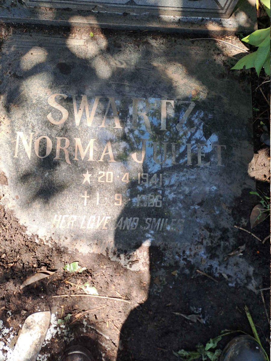 SWARTZ Norma Juliet 1941-1996