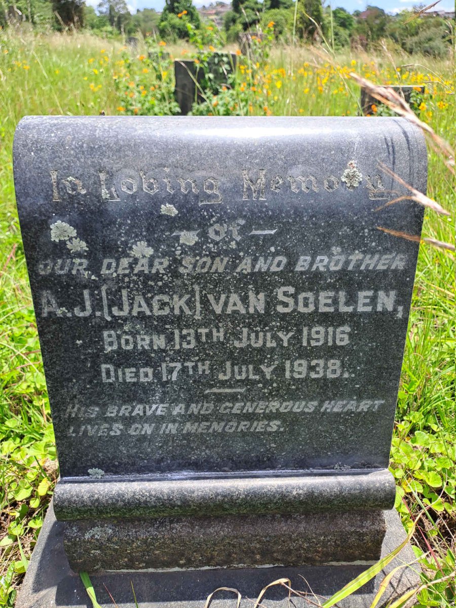 SOELEN  A.J. van 1916-1938