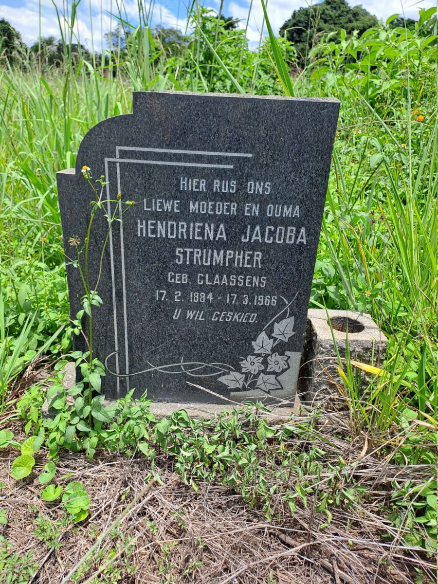 STRUMPHER Hendriena Jacoba nee CLAASSENS 1884-1966
