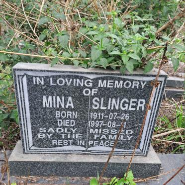SLINGER Mina 1911-1997