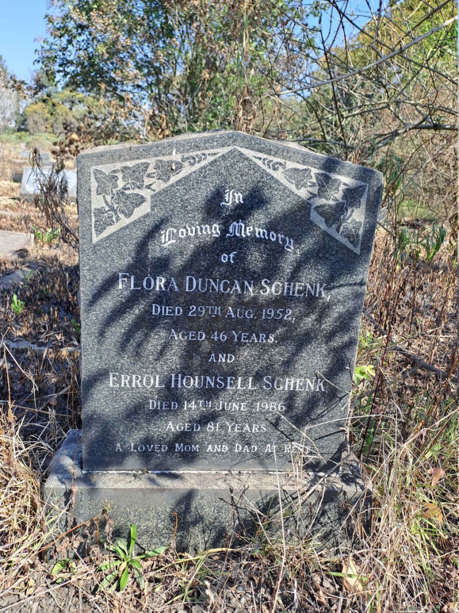 SCHENK Errol Hounsell -1986 & Flora Duncan -1952