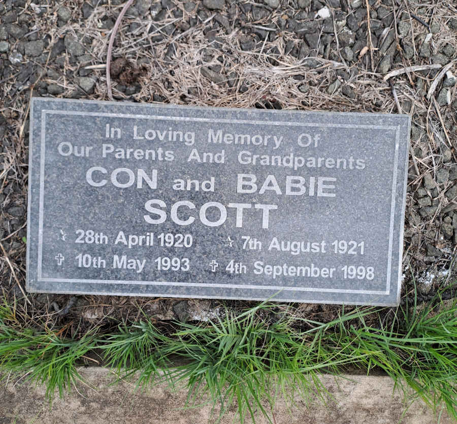 SCOTT Con 1920-1993 & Babie 1921-1998
