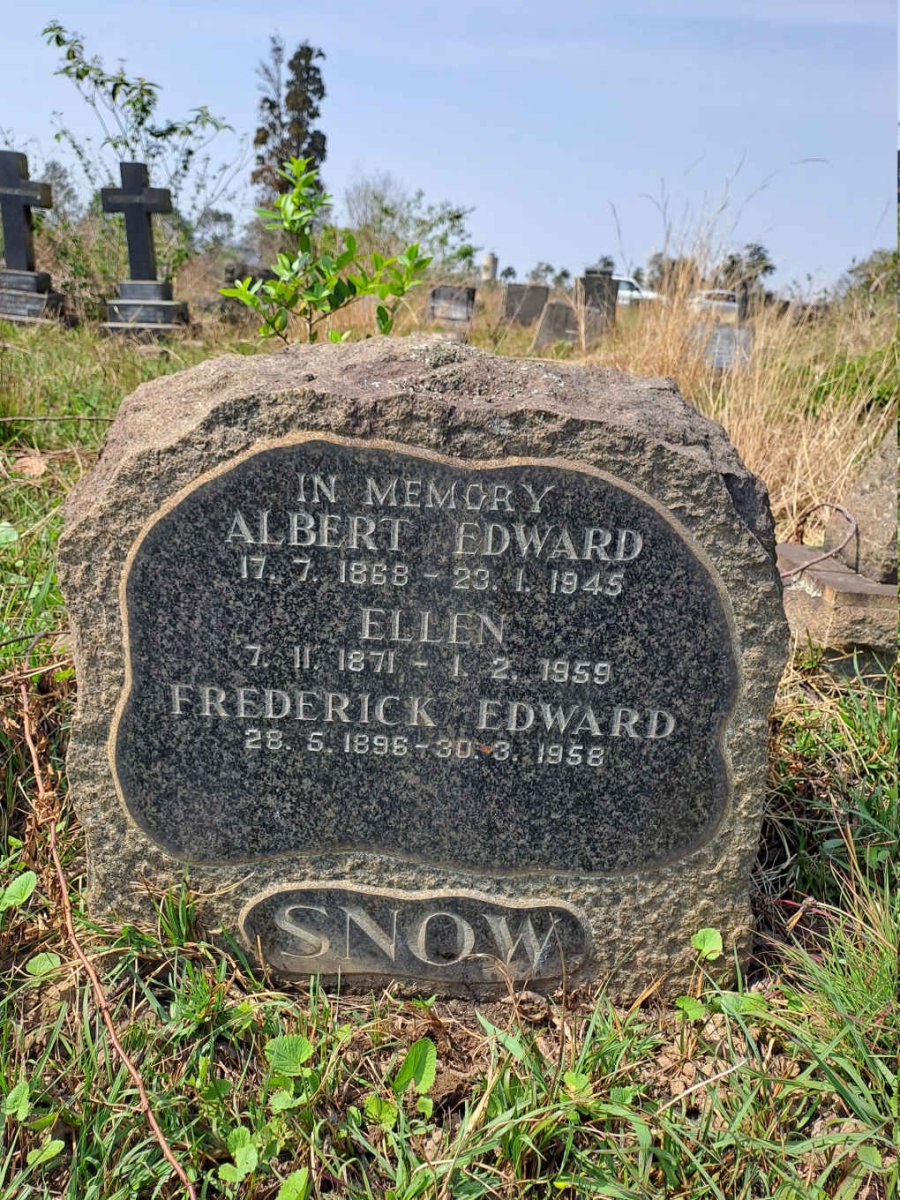 SNOW Albert Edward 1868-1945 :: SNOW Ellen 1871-1959 :: SNOW Frederick Edward 1896-1958